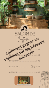 visibilité pour un salon de coifure